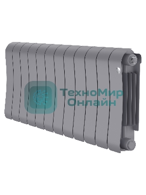 Радиатор биметаллический Royal Thermo Infinity 300 Silver Satin - 12 секц.