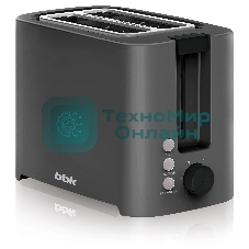 Тостер BBK TR81M темно-серый, 800 Вт, 2 слота