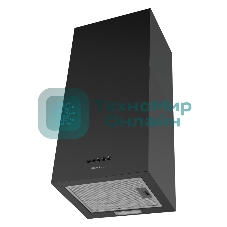 Вытяжка пристенная HOMSair Phlox Push 40 черный, 40 см, 700 куб. м/ч, 54 дБ