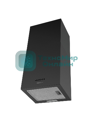 Вытяжка пристенная HOMSair Phlox Push 40 черный, 40 см, 700 куб. м/ч, 54 дБ