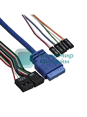 Компьютерный корпус Desktop ExeGate EX288781RUS MI-207U-350W-8 (miniITX/mATX, БП M350 с вент. 8см, 1*USB+1*USB 3.0, аудио, черный)