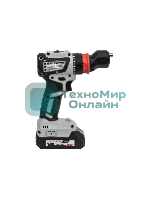 Дрель-шуруповерт ИНТЕРСКОЛ ДА-13/18В 50 КОМБИ, 18 В, 2 Ач, 50 Нм, бесщеточный