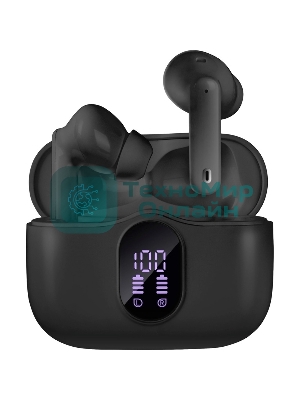 Наушники TWS SVEN E-315B черный, внутриканальные, Bluetooth, сенсорное управление, до 5 ч