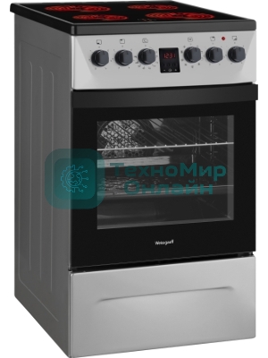 Плита электрическая Weissgauff WES 2V16 SE Premium Line серебристый, конфорок 4 электрических, духовка 50 л, 50 см x 85 см x 60 см