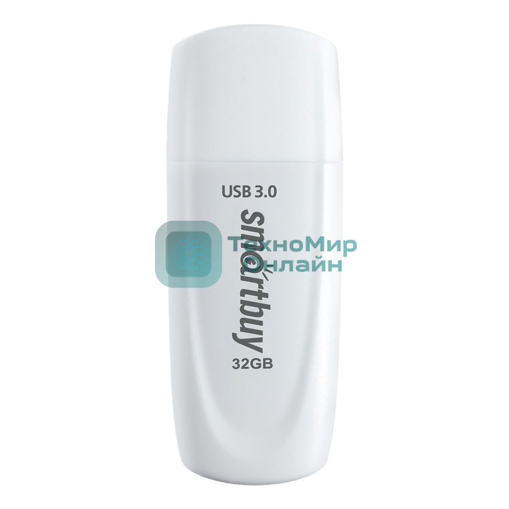 Флешка USB Smartbuy Scout white (SB032Gb3SCW), 32Gb, USB 3.0/3.1, R/W 110/40, белый