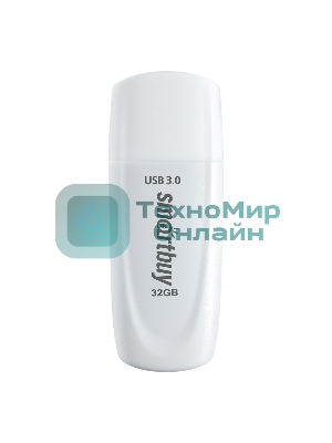 Флешка USB Smartbuy Scout white (SB032Gb3SCW), 32Gb, USB 3.0/3.1, R/W 110/40, белый
