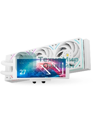 Водяное охлаждение для процессора Thermalright Trofeo Vision 360 (360mm, LED, White, ARGB/Fans: 3x120mm, 69CFM, 27dBA, 2150RPM/Pump height 102mm, 6400RPM, Rad thickness 27mm/S: 1700, 1200, 1851, 115X, 2011, 2066, AM5, AM4)