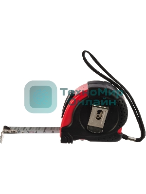 Рулетка Matrix Status magnet fixation, 5 м х 19 мм, обрезиненный корпус, зацеп с магнитом