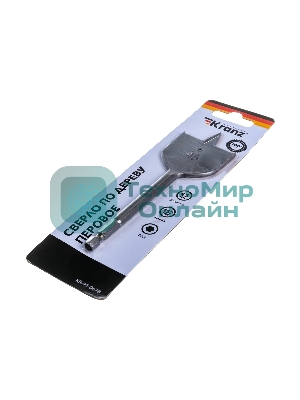 Сверло перовое по дереву Kranz 45х152 мм, шестигранный хвостовик