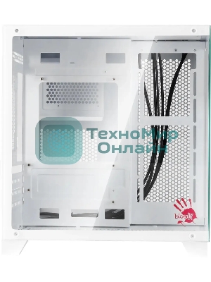Компьютерный корпус Bloody BD-CC105 белый без БП mATX 5x120мм 1xUSB 2.0 1xUSB 3.0 audio bott PSU