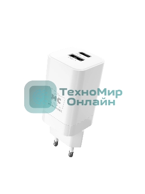 Сетевое зарядное устройство MORE CHOICE NC85a 1USB+1Type-C 3.0A PD 20W+QC3.0 Type-C Type-C, белый