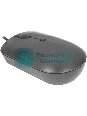 Мышь проводная Lenovo 540 темно-серый, 2400 dpi, USB-C, кнопки - 4