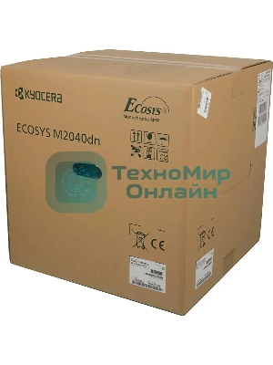 МФУ лазерное Kyocera Ecosys M2040dn (Азия) (1102S33AX0), A4, ч/б, печ. до 40 стр/мин., скан. до 40 стр/мин. (ч/б) 23 стр/мин. (цвет), 1200 x 1200 dpi (печать) 600x600dpi (скан.), USB, RJ-45 (старт.картр. TK-1178)