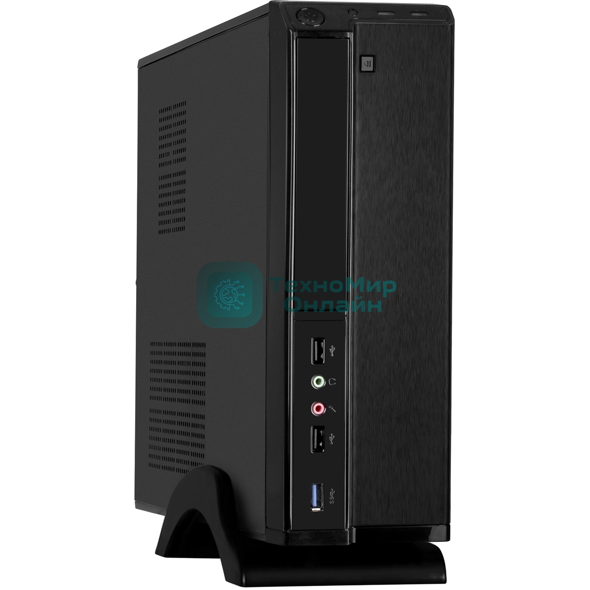 Компьютерный корпус Desktop ExeGate MI-207U-400W-8 (miniITX/mATX, БП M400 с вент. 8см, 1*USB+1*USB 3.0, аудио, черный)