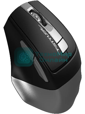 Мышь беспроводная A4Tech Fstyler FB35S серый/черный, 2000 dpi, радиоканал, Bluetooth, USB, кнопки - 5