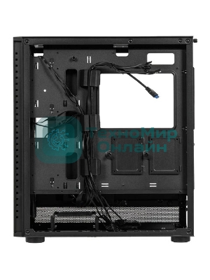 Корпус PCCooler ME200 MESH BK, Midi-Tower, чёрный, 3 x 120 мм
