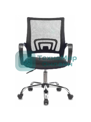 Кресло Бюрократ CH-695NLTSL черный, сетка/ткань, 120 кг, механизм качания