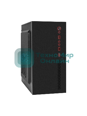 Компьютерный корпус Minitower ExeGate BAA-403-AAA400 (mATX, БП AAA400 с вент. 8см, 2*USB, HD Audio, черный)