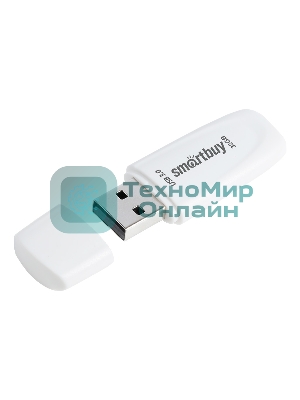 Флешка USB Smartbuy Scout white (SB032Gb3SCW), 32Gb, USB 3.0/3.1, R/W 110/40, белый