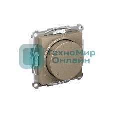 Светорегулятор (диммер) SE AtlasDesign Шампань, повор-нажим, LED, RC, 400 Вт, мех.