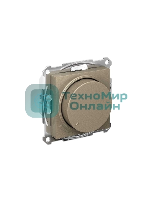 Светорегулятор (диммер) SE AtlasDesign Шампань, повор-нажим, LED, RC, 400 Вт, мех.