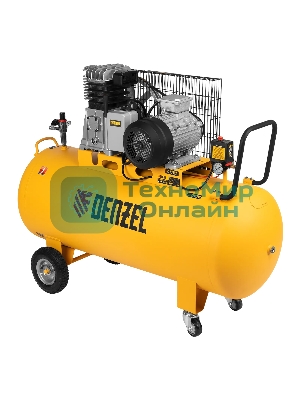 Компрессор воздушный Denzel BCI3000-T/200 рем. привод, 3,0 кВт, 200 л, 530 л/мин