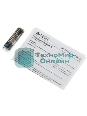 Мышь беспроводная A4Tech G3-330NS черный, 1200 dpi, радиоканал, USB, кнопки - 3