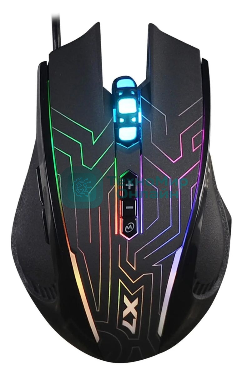 Мышь проводная A4Tech X87 черный, 2400 dpi, USB, кнопки - 8
