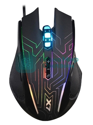 Мышь проводная A4Tech X87 черный, 2400 dpi, USB, кнопки - 8