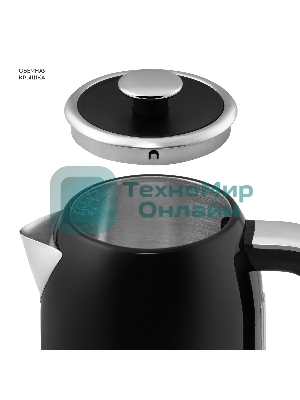 Чайник электрический Galaxy Line GL 0350, магия черного, металл, 2200 Вт, 1.7 л