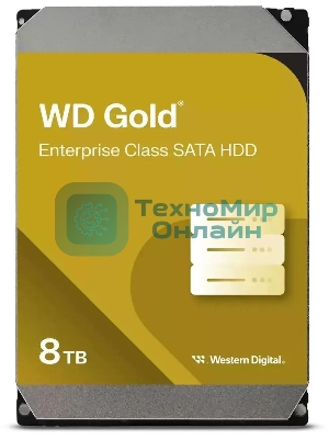 Жесткий диск WD SATA-III 8Tb WD8005FRYZ Desktop Gold 512E (7200rpm) 256Mb 3.5