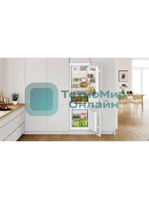 Встраиваемый холодильник Bosch Serie 2 KIV87NSE0 белый, 2-хкамерн., 200/70 л., морозилка снизу, капельное размораживание