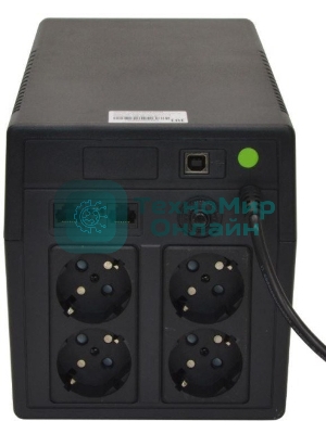 Источник бесперебойного питания Связь Инжиниринг СИПБ1БА.6-11/ЛИ Schuko 600Вт 1000ВА черный