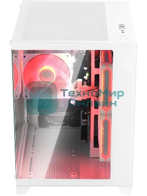Компьютерный корпус Bloody BD-CC105 белый без БП mATX 5x120мм 1xUSB 2.0 1xUSB 3.0 audio bott PSU
