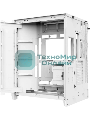 Компьютерный корпус без блока питания Case NZXT H9 Flow RGb+ (2025), Midi-Tower, TG, 6x140мм RGb + 1x120мм RGb, 2xUSB-A 3.2 + 1xUSB-C 3.2, E-ATX, ATX, mATX, mITX белый