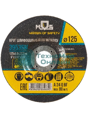 Круг зачистной по металлу FIT 125х6,0 мм 39536М