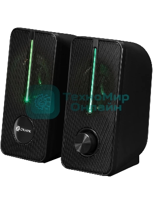 Акустическая система Оклик OK-120U 2.0 черный 6Вт