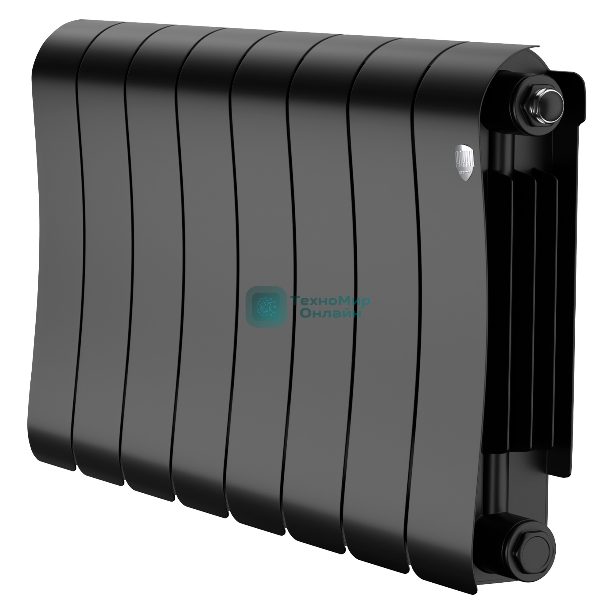 Радиатор биметаллический Royal Thermo Infinity 300 Noir Sable - 8 секц.