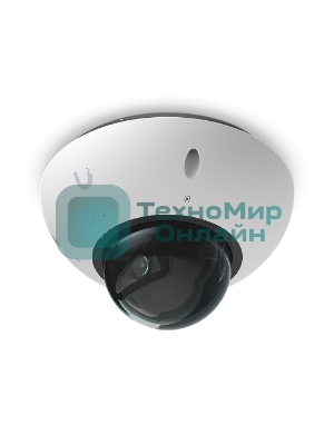 Купольная камера 4K PoE Ubiquiti UniFi Protect Camera G6 Dome White с ночным видением, интеллектуальным распознаванием и прочным антивандальным корпусом.