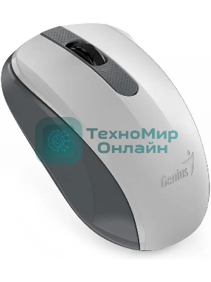 Мышь беспроводная Genius NX-8008S белый/серый, 1200 dpi, радиоканал, USB, кнопки - 3