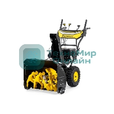 Снегоуборщик Champion ST763E (7лс, 62см, 6F/2R, колеса, 3л, 81кг, эл. стартер, фары, обогрев рук, зимн. двиг.)