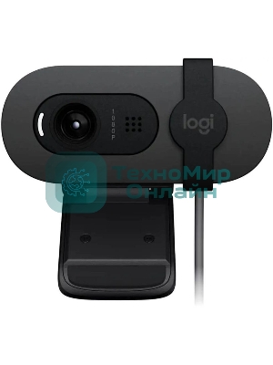 Камера Web Logitech Brio 95 графитовый 2Mpix (1920x1080) USB2.0 с микрофоном для ноутбука (960-001583)