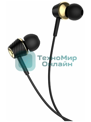 Проводные наушники Hoco M70 черный, внутриканальные, Jack 3.5 мм