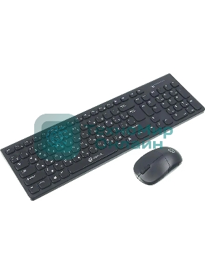 Комплект клавиатура+мышь Oklick 220M беспроводной, USB, 1000 DPI, чёрный