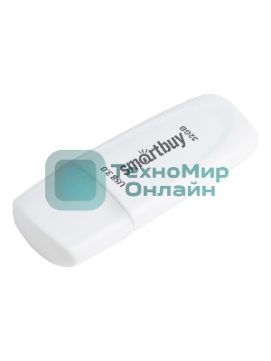 Флешка USB Smartbuy Scout white (SB032Gb3SCW), 32Gb, USB 3.0/3.1, R/W 110/40, белый