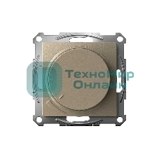 Светорегулятор (диммер) SE AtlasDesign Шампань, повор-нажим, LED, RC, 400 Вт, мех.