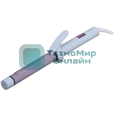 Щипцы для завивки волос Centek CT-2096 белый/сиреневый, 25 мм, 210 °C, 5 режимов