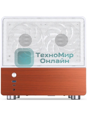 Корпус Jonsbo V12, Micro-Tower, белый, 2 x 120 мм