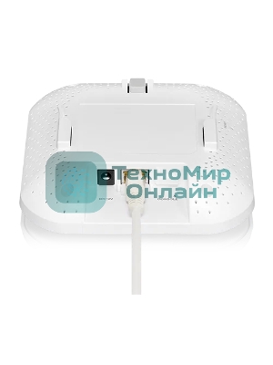 Точка доступа Zyxel NebulaFlex NWA90AX PRO, WiFi 6, 802.11a/b/g/n/ac/ax (2,4 и 5 ГГц), MU-MIMO, антенны 3x3, до 575+2400 Мбит/с, 1xLAN 2.5GE, PoE, защита от 4G/5G, БП в комплекте
