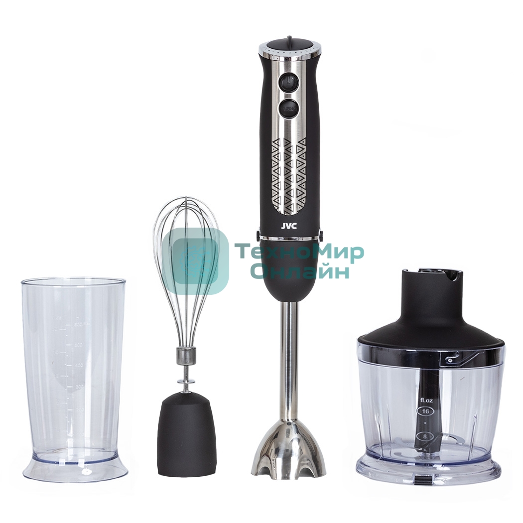 Блендер погружной JVC JK-HB5035 1200 Вт, черный/серебристый